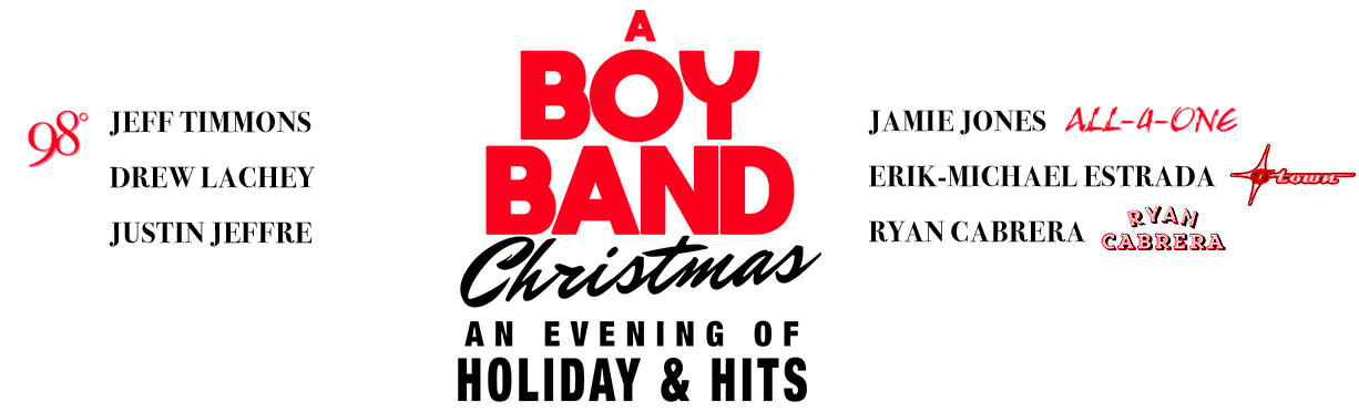 a boy band christmas logo